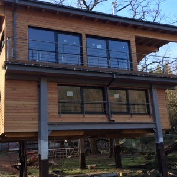 Extension de maison en ossature bois en Alsace