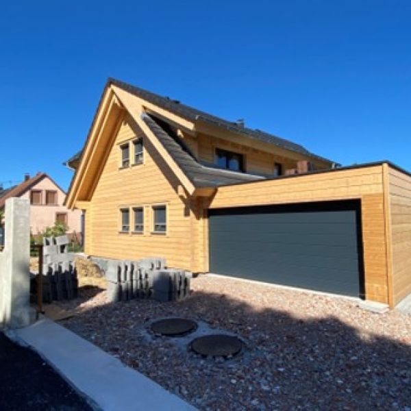 Maison éco-responsable en ossature bois en Alsace
