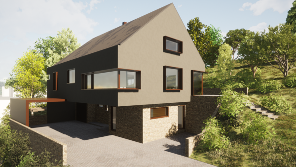 Construction d’une maison individuelle sur un terrain en pente