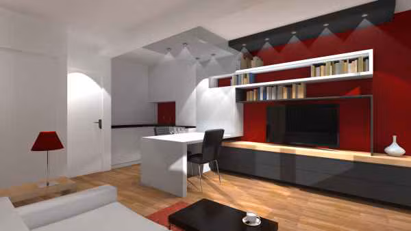Réaménagement d’un studio au cœur de paris