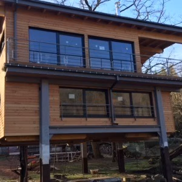 Extension de maison en ossature bois en Alsace