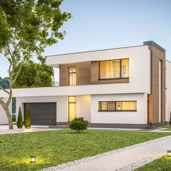 Agrandissement de maison avec volumes contemporains
