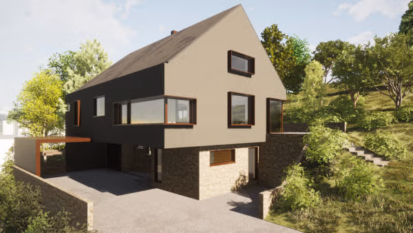 Construction d’une maison individuelle sur un terrain en pente